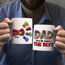 Load image into Gallery viewer, Personalized Superhero Dad Mug - You're Simply the Best Coffee Mug PopCulturePrints