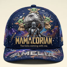 Load image into Gallery viewer, "A Mom's Superpower in the Galaxy - Warrior Mom Classic Cap" - Personalized Gifts for Mom, Grandma, and More Caps PopCulturePrints