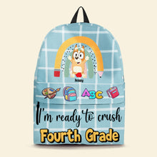 Load image into Gallery viewer, Personalized Fourth Grade Ready Backpack Backpack PopCulturePrints