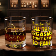 Load image into Gallery viewer, Cheers to Love! Custom Playful Couple Round Glass Glass PopCulturePrints