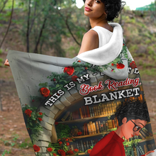 Load image into Gallery viewer, Cozy Personalized Book Lover Blanket Hoodie Blanket PopCulturePrints