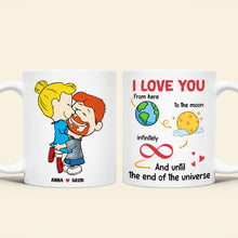 Load image into Gallery viewer, Personalized Couple Coffee Mug - Love You Until The End Of The Universe Coffee Mug PopCulturePrints