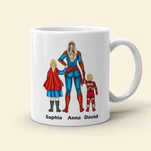 Load image into Gallery viewer, Superhero Dad Personalized Mug - Gift for Father Coffee Mug PopCulturePrints