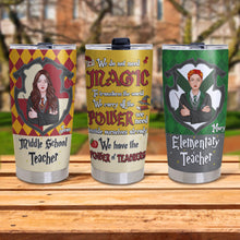 Load image into Gallery viewer, Personalized Magic Teacher Tumbler - Back to School Gift Tumbler Cup PopCulturePrints