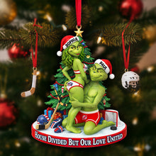 Load image into Gallery viewer, House Divided But Our Love United - Personalized Christmas Ornament for Couples Ornament PopCulturePrints