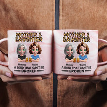 Load image into Gallery viewer, Mother And Daughters A Bond That Can't Be Broken - Personalized Marble Mug for Moms and Daughters Marble Mug PopCulturePrints