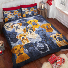 Load image into Gallery viewer, Rottweiler Christmas Quilt Bed Set - Perfect Gifts for Dog Lovers Blanket PopCulturePrints