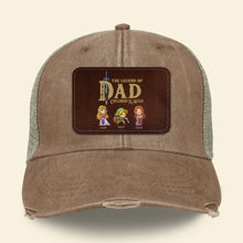 Load image into Gallery viewer, Legend of Dad Personalized Distressed Cap - Themed Gift for Father's Day Caps PopCulturePrints