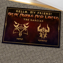 Load image into Gallery viewer, Customizable Fantasy Welcome Doormat - Gaming Theme Doormat PopCulturePrints