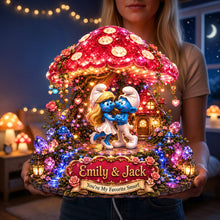 Load image into Gallery viewer, You're My Favorite Smurf Light Box - Personalized Gift for Couples