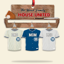 Load image into Gallery viewer, Custom Family Baseball Christmas Sweater - Personalize Yours Now! Ornament PopCulturePrints
