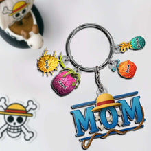 Load image into Gallery viewer, “For the Amazing Mom in Your Life” - Personalized Fruit Mom Keychain - Gift for Mom and Grandma Keychains PopCulturePrints