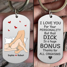 Load image into Gallery viewer, Personalized Keychain for Couples - I Love You for Your Personality Keychains PopCulturePrints