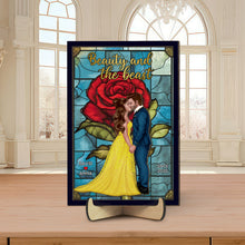 Load image into Gallery viewer, Personalized Enchanted Love Sign for Couples Wood Sign PopCulturePrints