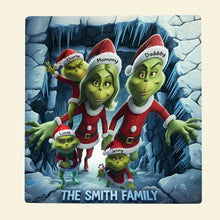 Load image into Gallery viewer, "Celebrate Family Moments with Our Green Monster Doormat!" - Personalized Family Gift Doormat PopCulturePrints