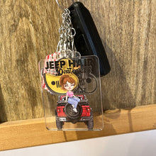 Load image into Gallery viewer, Personalized Jeep Lover Keychain Set - Fun and Stylish Designs Keychains PopCulturePrints
