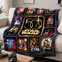 Load image into Gallery viewer, Celebrate the Force: Legendary Blanket - Personalized Anniversary Gifts for Star Wars Fans Blanket PopCulturePrints