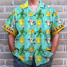 Load image into Gallery viewer, Custom Game Lover Hawaiian Shirt Set - Retro Character Design Hawaiian Shirts PopCulturePrints