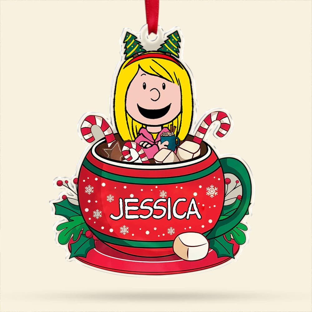 Personalized Christmas Ornament for Family - Custom Name Holiday Decoration Ornament PopCulturePrints