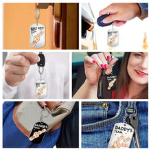 Load image into Gallery viewer, “Our Family, Our Strength” - Personalized Aluminum Keychain - Gift for Dad, Grandfather, and Family Members Aluminum Keychain PopCulturePrints