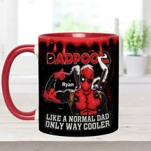 Load image into Gallery viewer, Dadpool Personalized Mug - Custom Psychopath Accent Mug Accent Mug PopCulturePrints