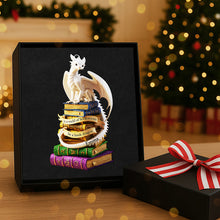 Load image into Gallery viewer, Be a Book Dragon - Personalized Christmas Ornament for Book Lovers Ornament PopCulturePrints