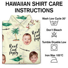 Load image into Gallery viewer, Reel Cool Papa - Custom Personalized Hawaiian Shirt for Dads Hawaiian Shirt PopCulturePrints