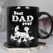 Load image into Gallery viewer, Best Dad Ever Personalized Dalmatian Family Mug Coffee Mug PopCulturePrints
