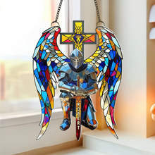 Load image into Gallery viewer, “Wear Your Faith Proudly: Armor of God Suncatcher Ornament” - Personalized Gift for Christians Ornament PopCulturePrints