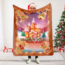 Load image into Gallery viewer, Custom Christmas Blanket for Grandma - Personalized Cookie Design Blanket PopCulturePrints