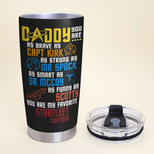 Load image into Gallery viewer, Space Explorer Personalized Daddy Tumbler Tumbler Cup PopCulturePrints