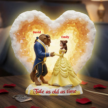 Load image into Gallery viewer, “A Tale as Old as Time” - Romantic Couple Acrylic Light Box - Personalized Gift for Couples Light Box PopCulturePrints