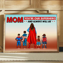Load image into Gallery viewer, Superhero Mom Personalized Canvas Print Poster & Canvas PopCulturePrints