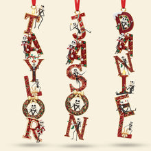 Load image into Gallery viewer, Celebrate With Personalized Joy - Custom Alphabet Letter Ornament - Perfect Holiday Gift for Friends and Family Ornament PopCulturePrints