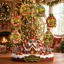 Load image into Gallery viewer, “Celebrate the Joy of Family!” - Kids Ferris Wheel Christmas Acrylic Light Box - Personalized Gift for Everyone