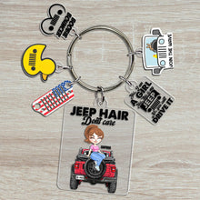 Load image into Gallery viewer, Personalized Jeep Lover Keychain Set - Fun and Stylish Designs Keychains PopCulturePrints