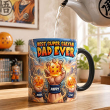Load image into Gallery viewer, "Best Super Saiyan Dad Ever" - Personalized Coffee Mug for Dads, Grandpas, and Gift for All Fathers Coffee Mug PopCulturePrints