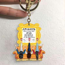 Load image into Gallery viewer, Personalized Friends I'll Be There For You Keychain Keychains PopCulturePrints