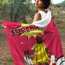 Load image into Gallery viewer, Personalized Supermom Wearable Blanket Hoodie - Mother's Day Gift Blanket PopCulturePrints