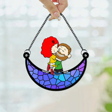 Load image into Gallery viewer, Personalized Suncatcher Ornament for Couples | Unique Valentine's Day Gifts Ornament PopCulturePrints