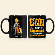 Load image into Gallery viewer, Super Saiyan God Dad Mug - Personalized Gift for Anime Lovers Coffee Mug PopCulturePrints