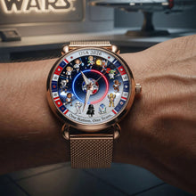 Load image into Gallery viewer, Time to Shine: Unique Personalized Mesh Strap Quartz Watch - Perfect Gift for Him and Her