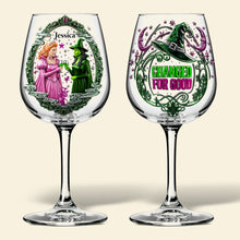 Load image into Gallery viewer, “Change For Good” - Personalized Drinking Glass - Perfect Gift for Friends & Fans Wine Glass PopCulturePrints