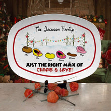 Load image into Gallery viewer, Personalized Family Resin Plate - Chaos and Love Slippers Design Resin Plate PopCulturePrints