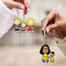 Load image into Gallery viewer, Personalized Family Keychain - Unique Gift for Parents and Kids Keychains PopCulturePrints