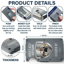 Load image into Gallery viewer, World's Best Bodyguard - Personalized Card Wallet with Money Clip Card Wallet PopCulturePrints