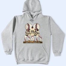 Load image into Gallery viewer, “Best Baseball Dad Ever” - Personalized T-Shirt for Dads, Grandpas & Baseball Lovers T-shirt PopCulturePrints