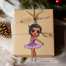 Load image into Gallery viewer, Personalized Ballerina Christmas Ornament – Custom Gift for Ballet Lovers Ornament PopCulturePrints