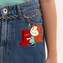 Load image into Gallery viewer, Personalized Alphabet Letter Keychain featuring Jessica Keychains PopCulturePrints