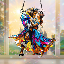 Load image into Gallery viewer, “Love Through the Ages” - Personalized Suncatcher Ornament for Couples Ornament PopCulturePrints
